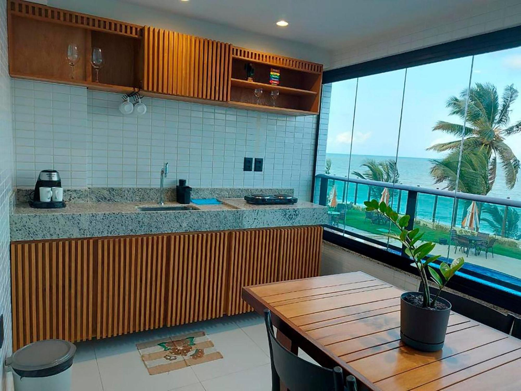 Flat Frente Mar - Praia De Tabatinga Конде Екстериор снимка