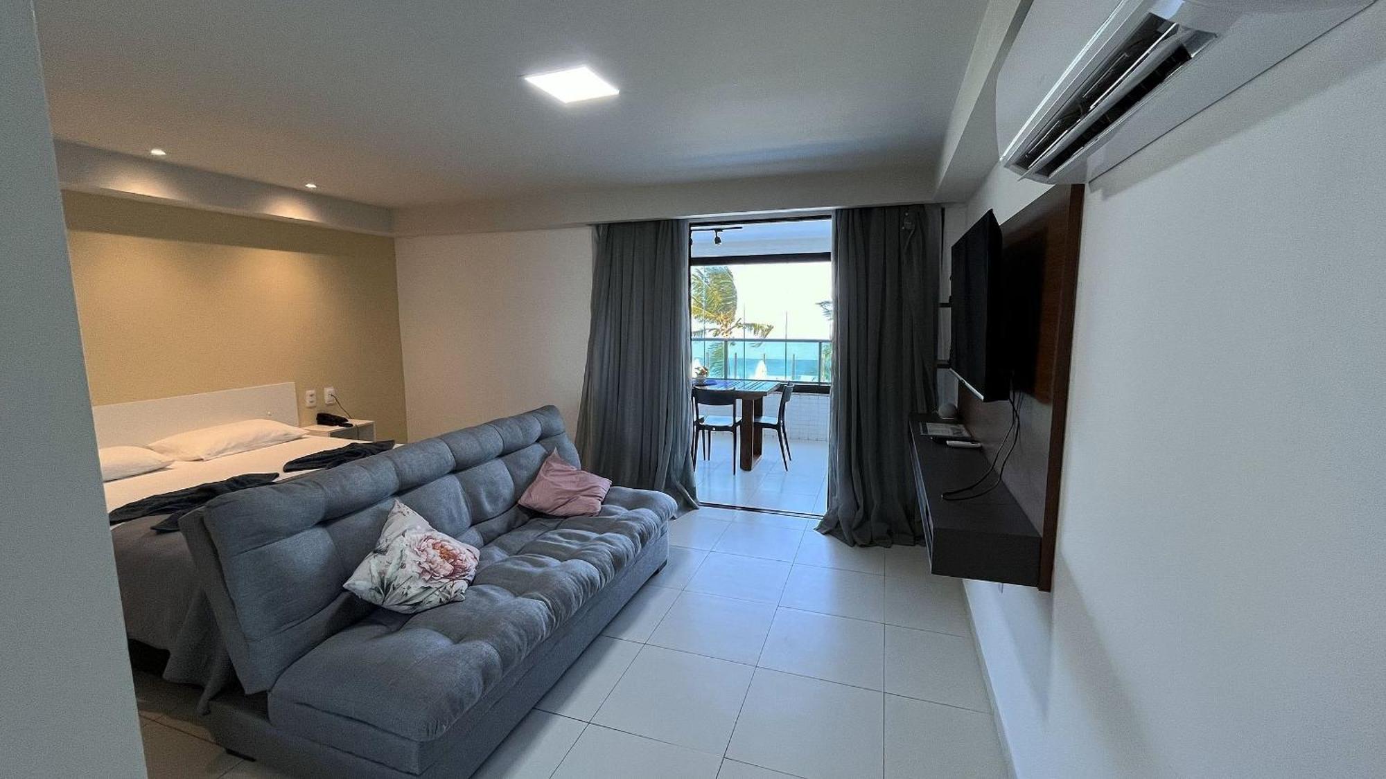 Flat Frente Mar - Praia De Tabatinga Конде Екстериор снимка